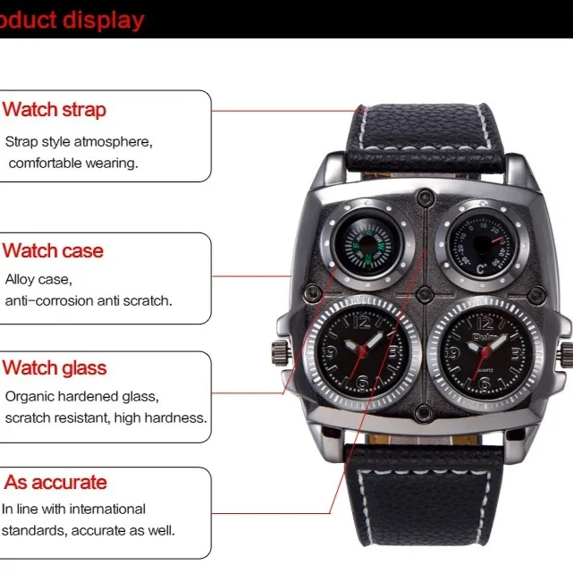 Quartz watch for men