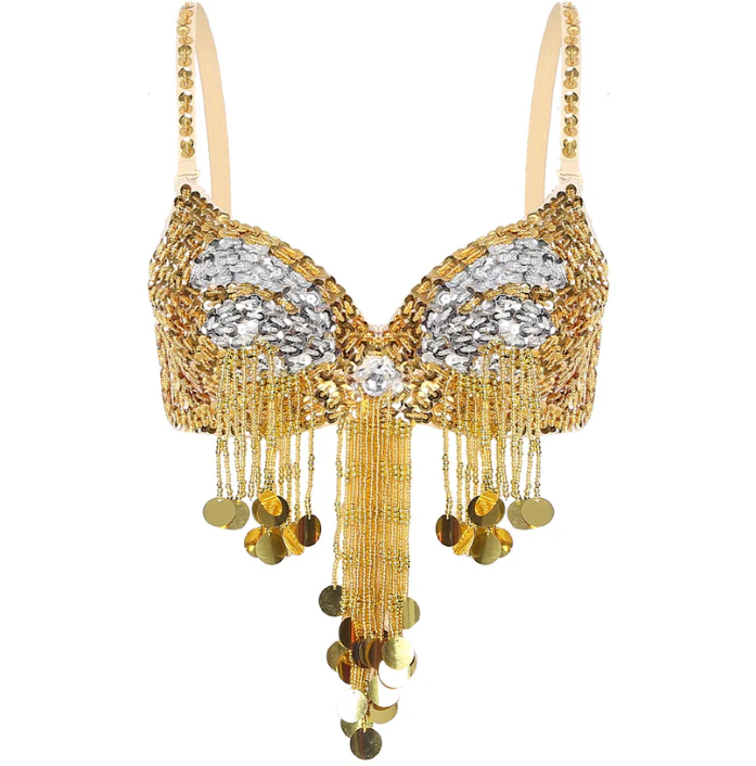 Belly Dance Bra Costume Dancing Dress Gold - Shop at LoveMi