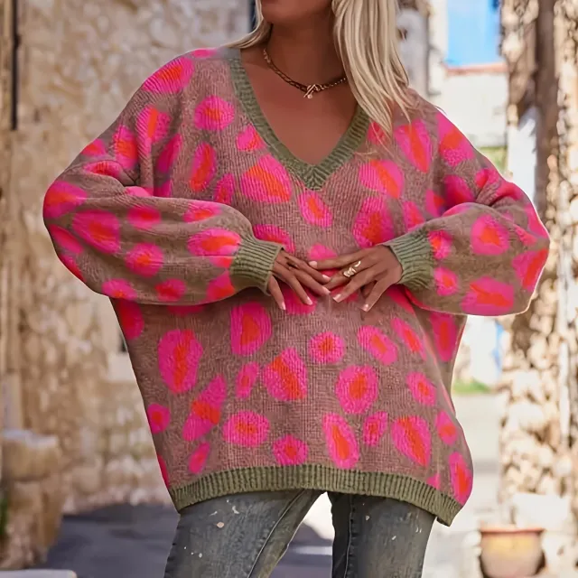 Fashion Knitwear Casual Plus Size Sweater For Women Mixed Color - Shop at LoveMi