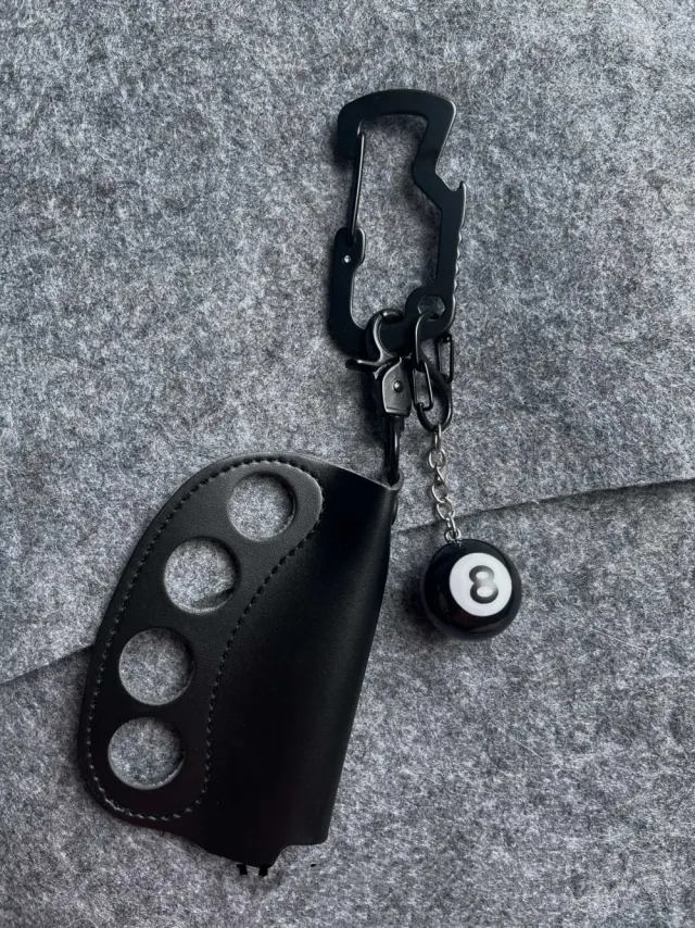 Keychain Pendant Lighter Protective Cover Waist Accessories Black - Shop at LoveMi