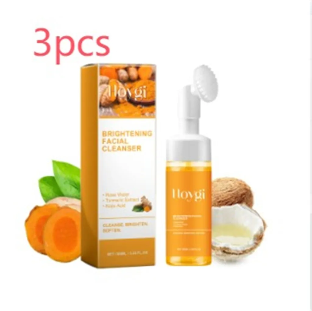 Turmeric Facial Cleanser Deep Cleansing Fade Acne Marks - 100 Ml 3Pcs