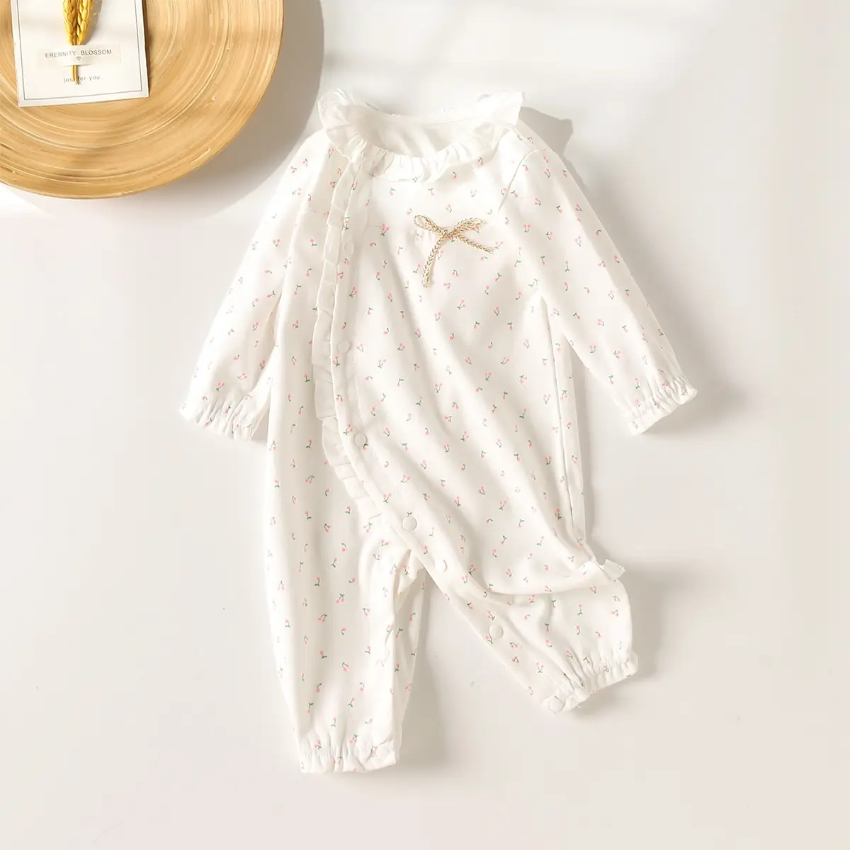 Newborn Spring And Autumn Baby Jumpsuit Cute Jumpsuit
