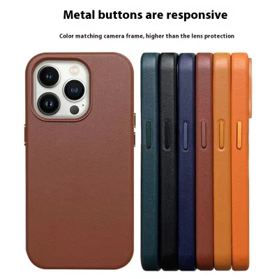 IPhone14 Series Magnetic Business Leather Drop-resistant Anti-wear Phone Case