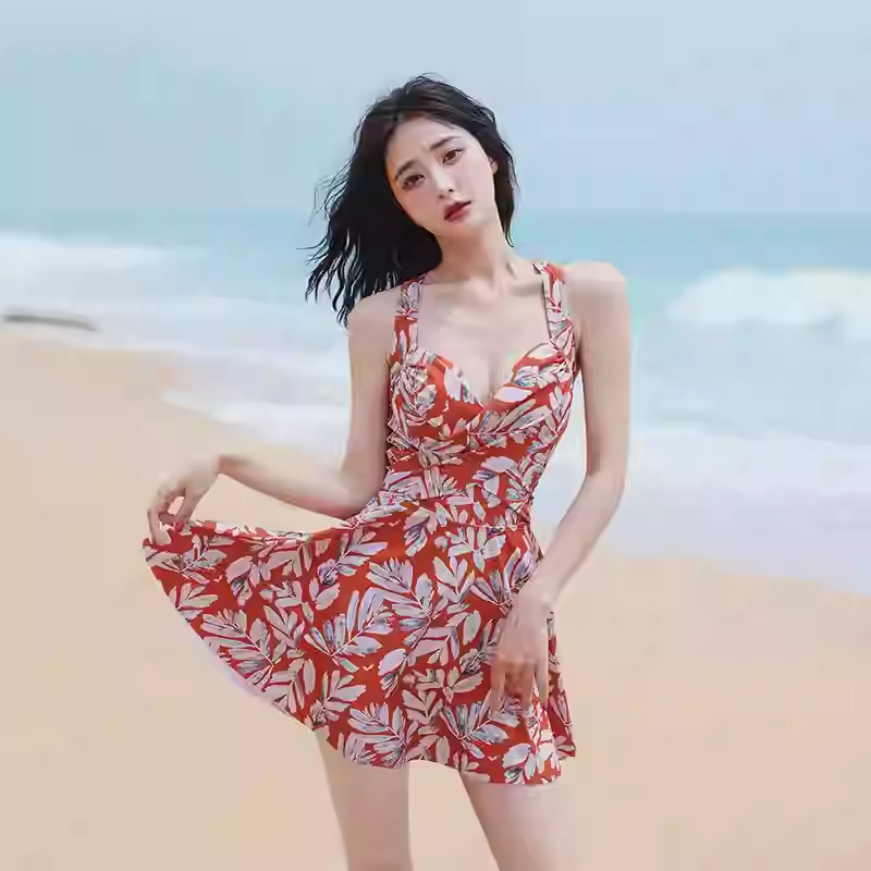 Women's One-piece High-grade Slim Looking Belly Covering Swimsuit