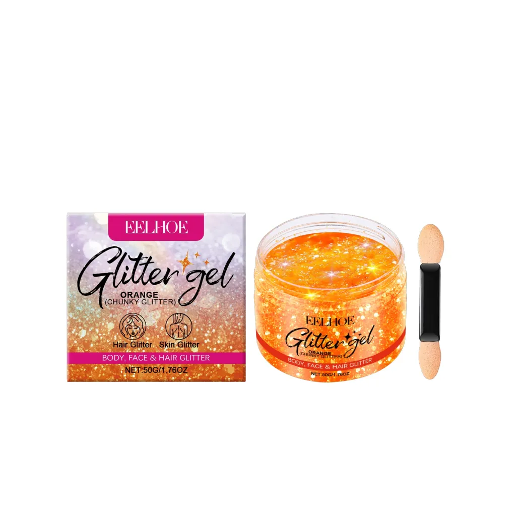 Sparkling Sequins Gel - Orange