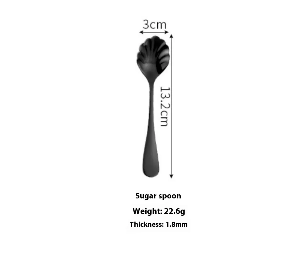 Stainless Steel Cutlery Set Titanium-Plated Black Four-Piece Cutlery - Storage Rack 1
