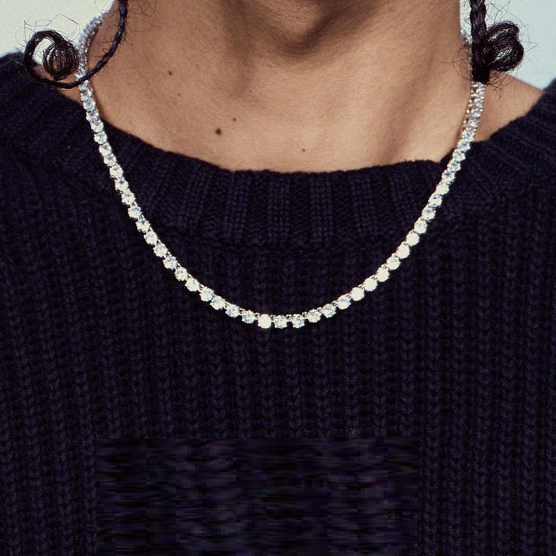 Basic Style All-match Tennis Necklace For Men