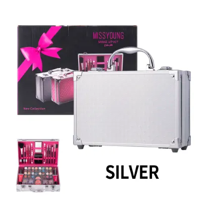 Natural Long Lasting Lipstick Eye Shadow Multifunctional Makeup Set Silver - Shop at LoveMi