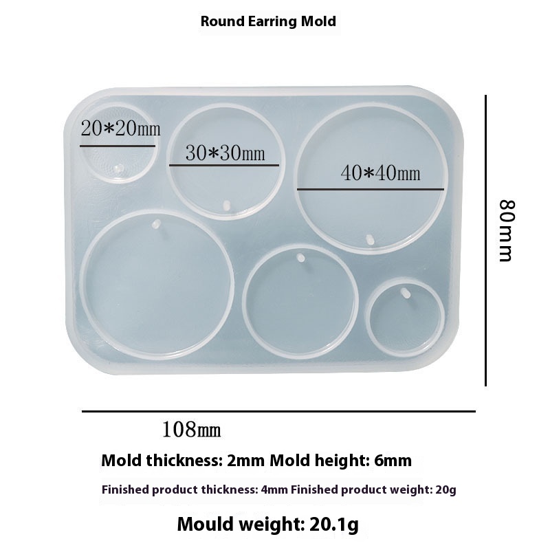 Round Earrings Mold