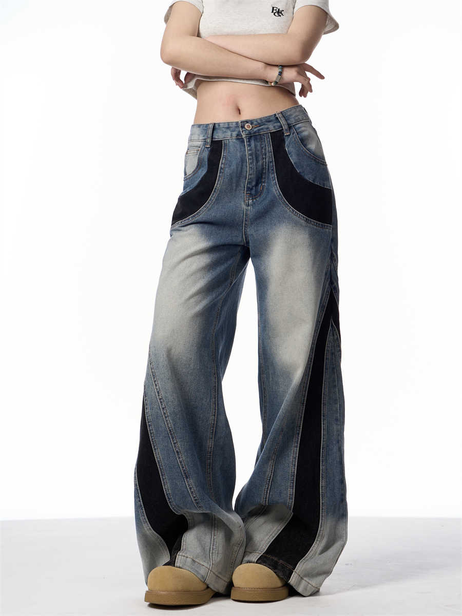 ONLPP American-style Retro High Street Wash Stitching Deconstructed Skinny Jeans