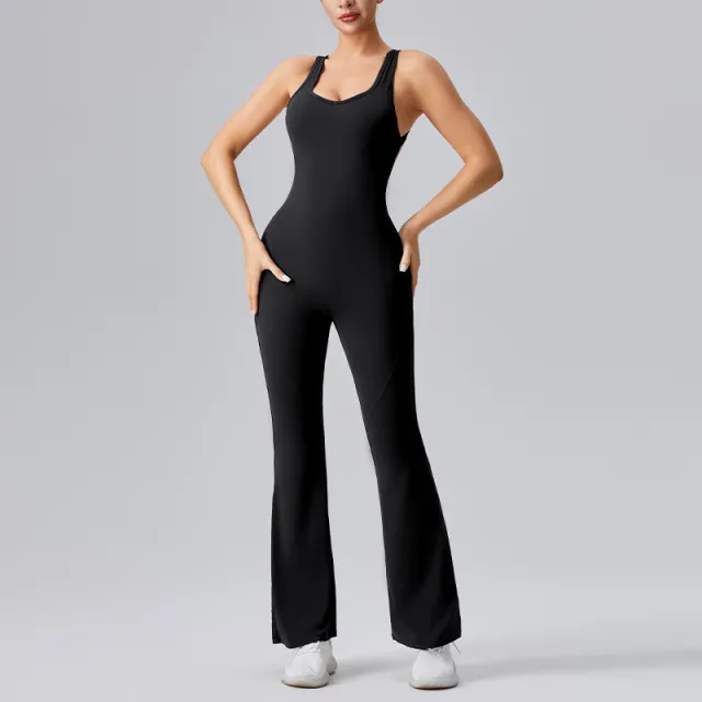 European And American Backless Sleeveless Jumpsuit Women Black - Shop at LoveMi