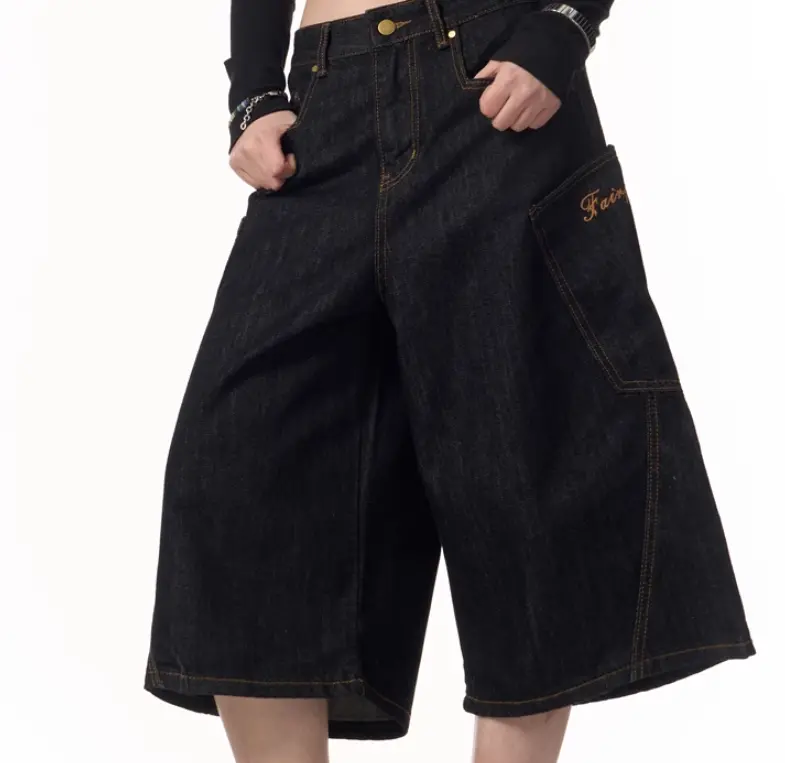Plaid Patchwork Washed Radish Jeans For Women