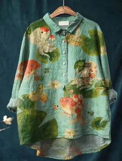 European And American Long Sleeve Shirt 5 Button Cardigan Hawaiian Style Shirt - Acs19-3Xl - View 1