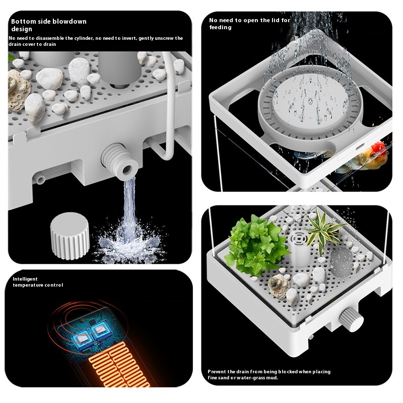 نسخة بلوتوث خاصة بدوي، حوض سمك صغير أسطواني