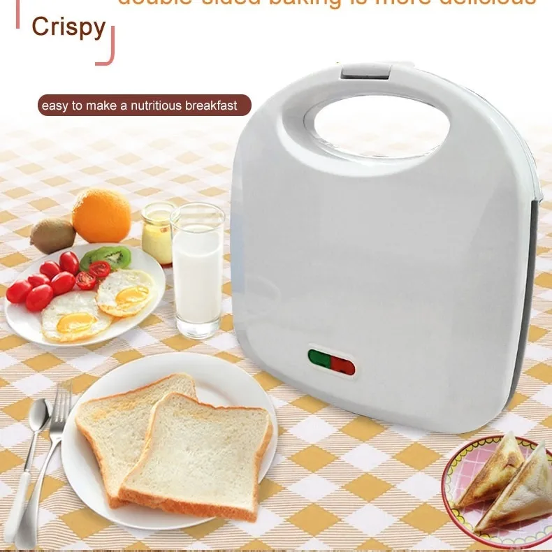220V white color Double-sided breakfast sandwich machine