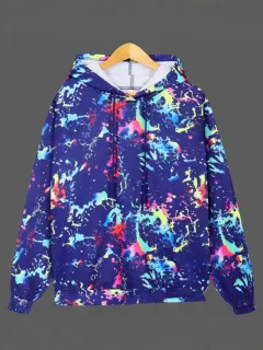 Women's Colour Printing Hooded Sweatshirt - Hcn662-M - View 1