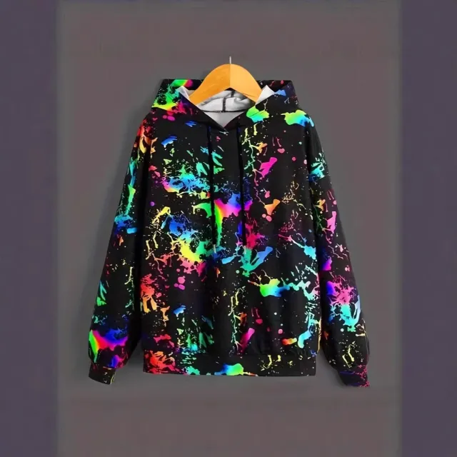 Women's Color Printing Hooded Sweatshirt Hcn661 3Xl - Shop at LoveMi