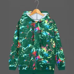 Women's Colour Printing Hooded Sweatshirt - Hcn664 - View 1