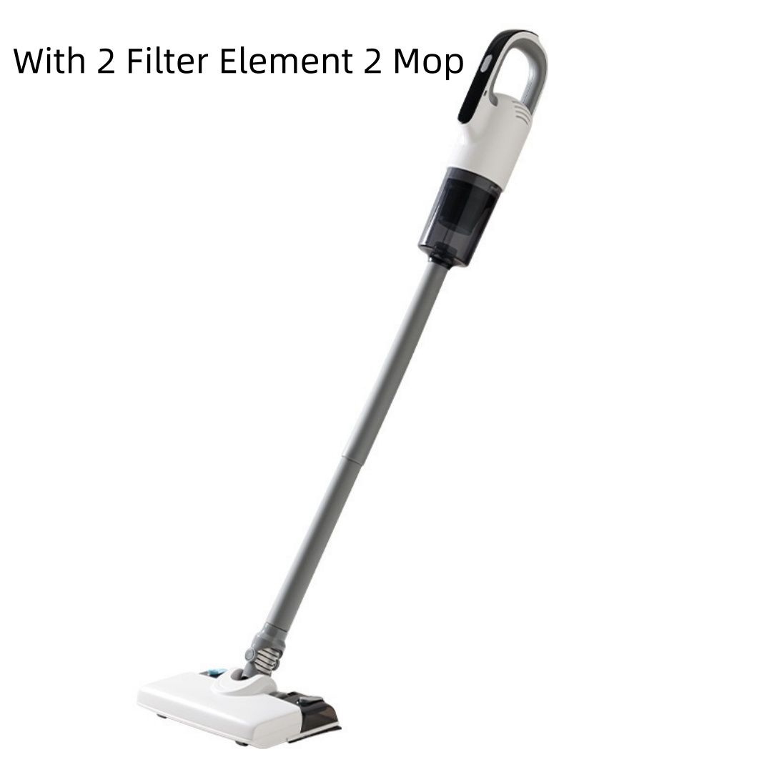 Color: 12V Wireless Rechargeable, Specifications: With 2 Filter Element 2 Mop - Strong Suction Suction Mop Integrated Wet And Dry Handheld Wireless Vacuum Cleaner