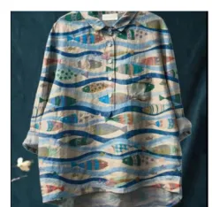 Summer New Loose Casual Single-breasted Women's Shirt Top - 13Style - View 1