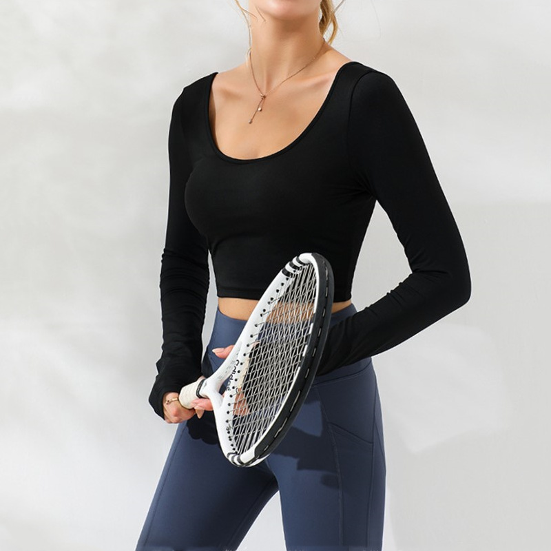 The Back For The Long Sleeve T-Shirt With Padding Tight