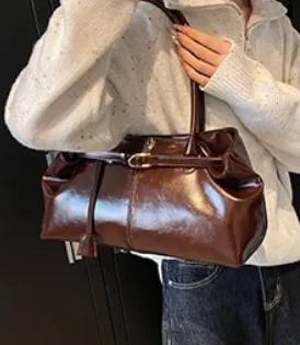 New Autumn And Winter Versatile Shoulder Underarm Bag Coffee - Shop at LoveMi