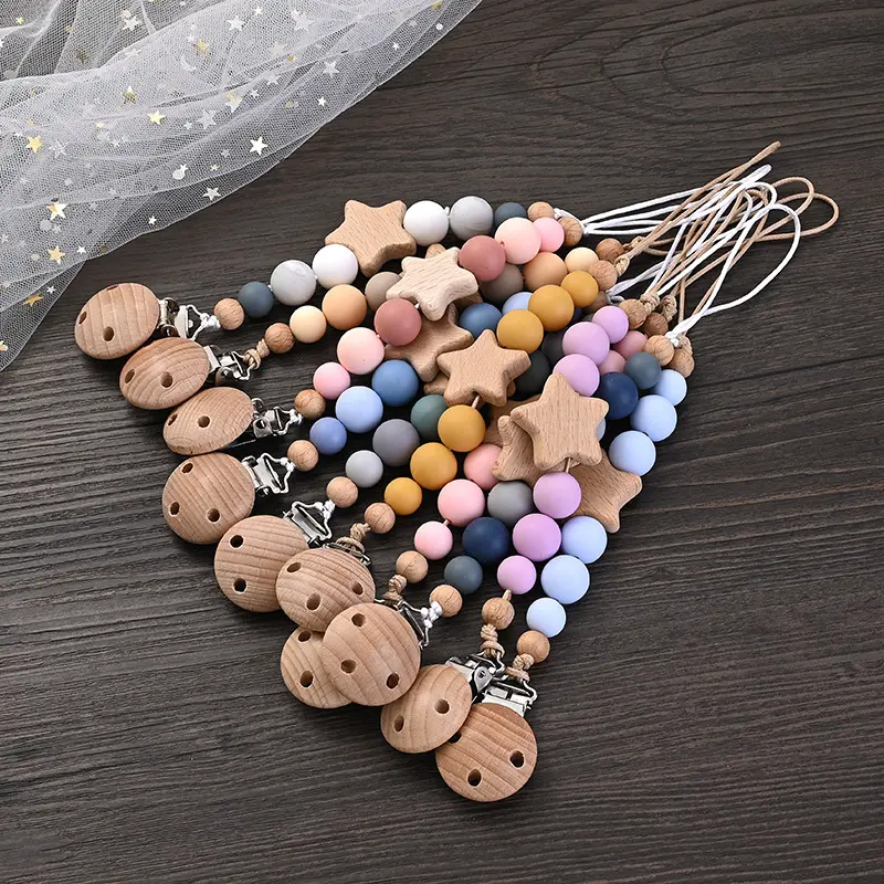 Silicone Wooden Five-pointed Star Fork