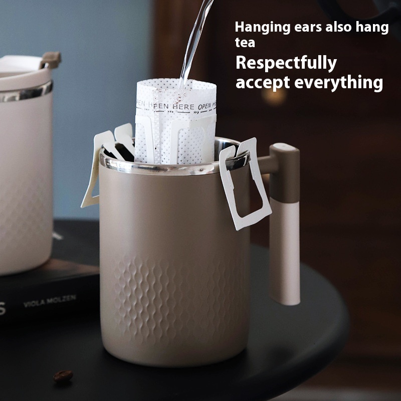 304 Stainless Steel With Cover Tape Tea Strainer Cup