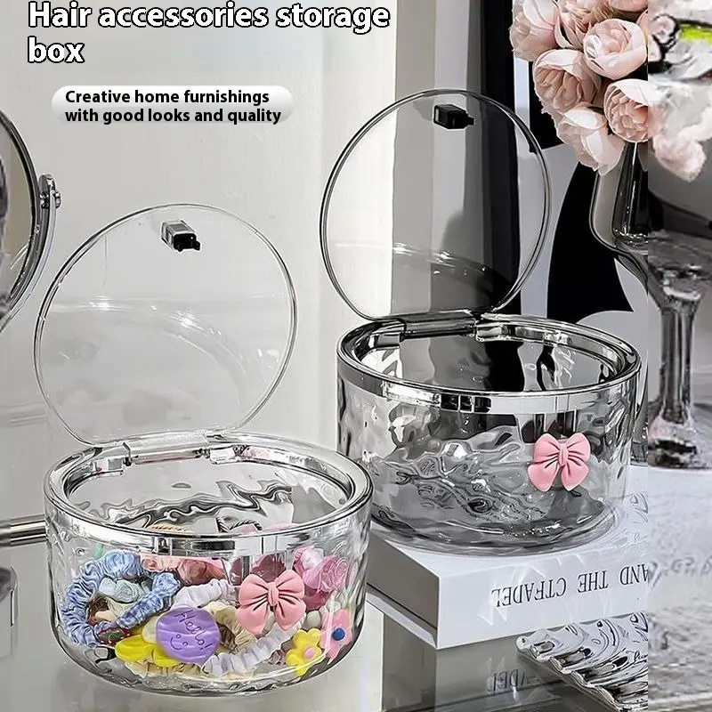 Children's Water Ripple Finishing Box Desktop Hairpin for Girls