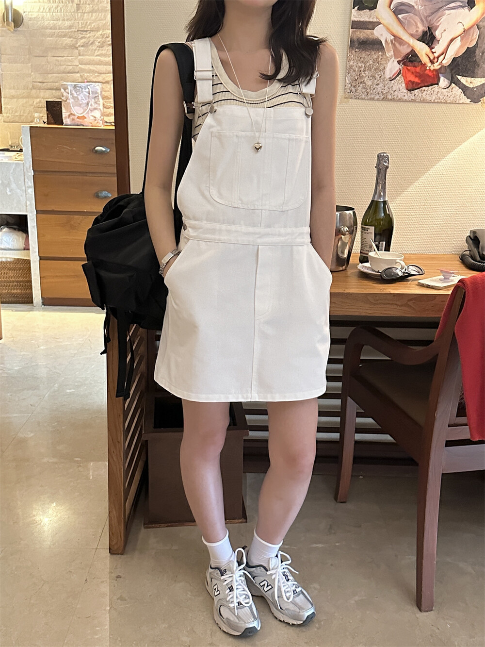 Age-reducing Easy-to-hold Girlish Style Suspender Skirt