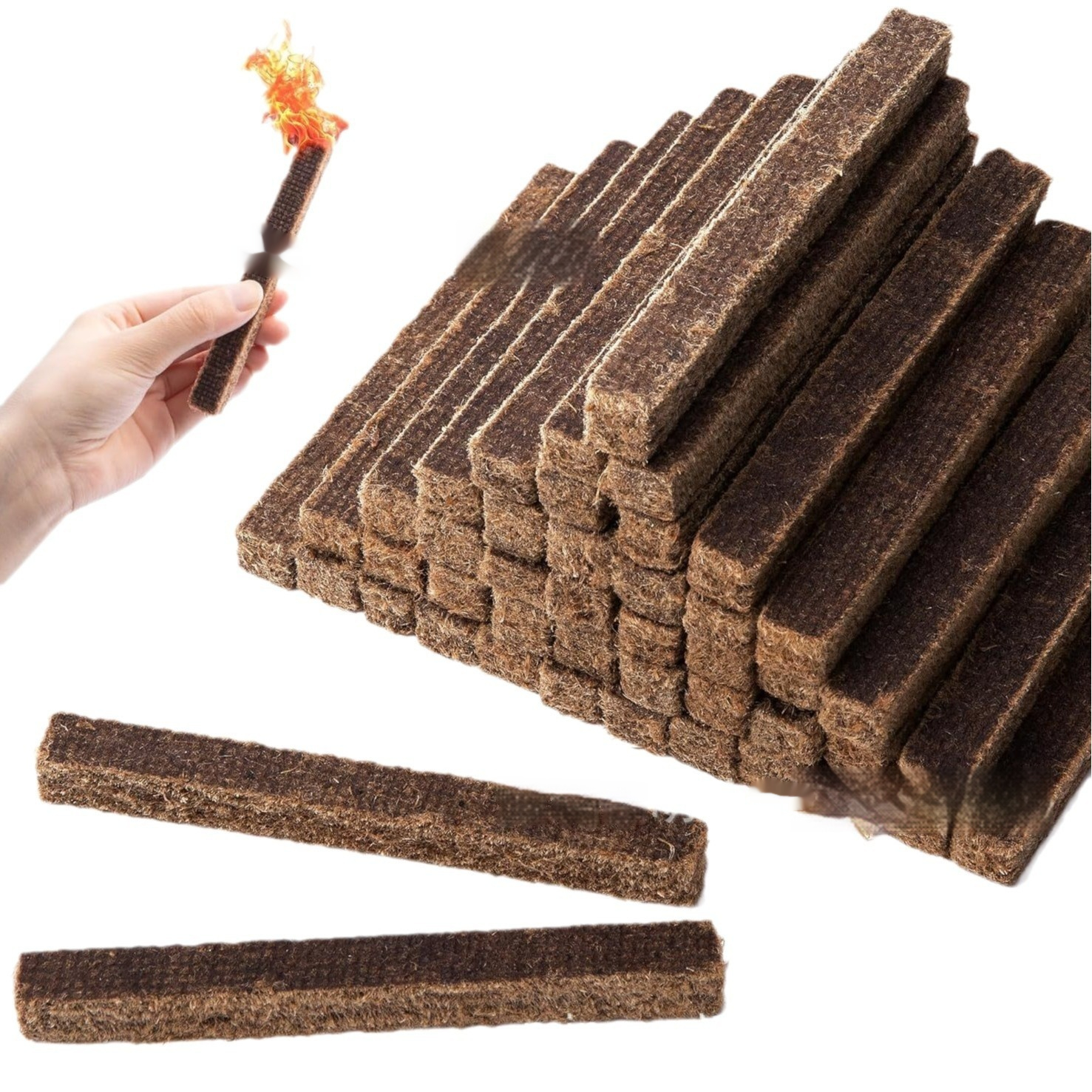 Barbecue Fiberboard Combustion Block Wax Stick