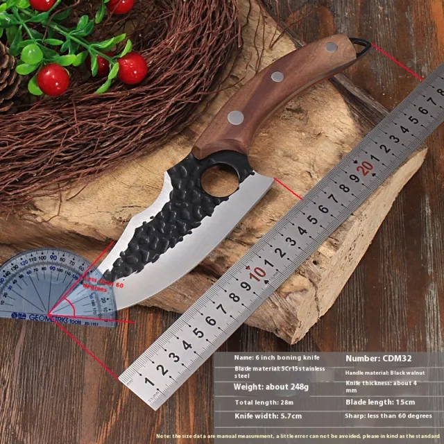 Forging Portable Sever Knife Boning Knife Mtg47 Brown - Shop at LoveMi