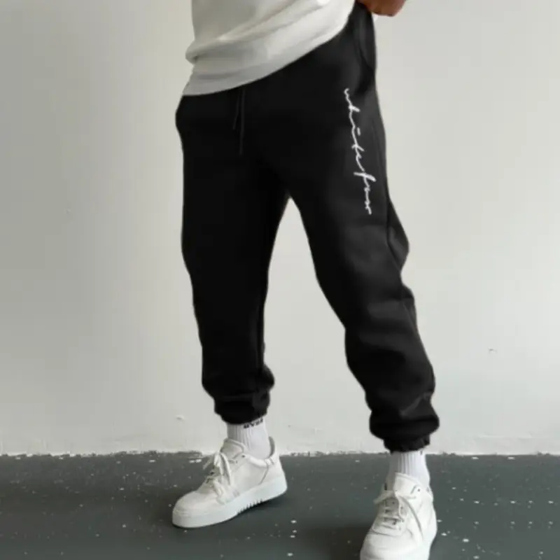 Men's Autumn Leisure Printed Minimalism Casual Pants