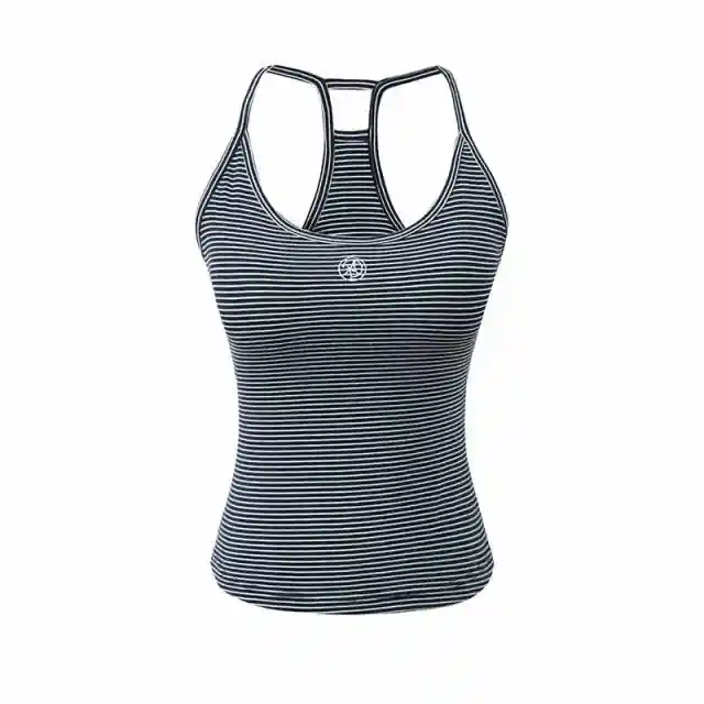 Women's Casual Solid Color U neck Vest With Suspender Stripes - Shop at LoveMi