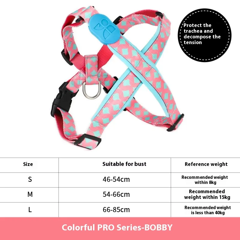 X-type Pet Traction Walking Dog Chest Strap - Bobby