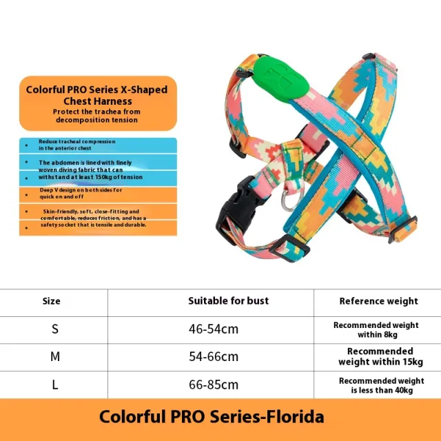 X type Pet Traction Walking Dog Chest Strap Florida - Shop at LoveMi