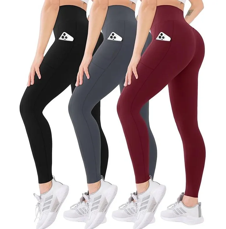 High Waist Belly Contracting Yoga Pants Soft Sports Abdominal Pants - Grey