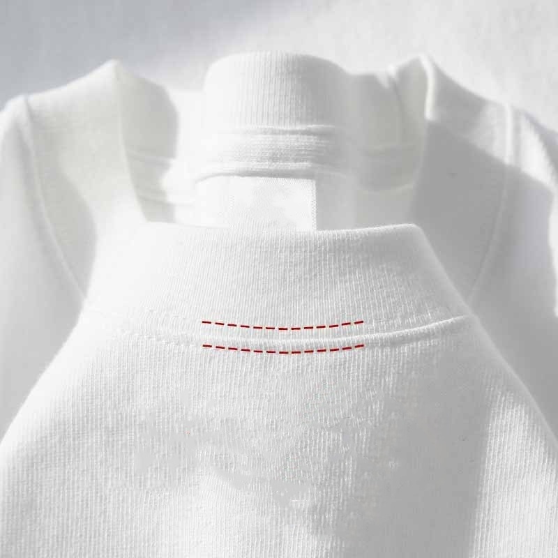 Heavy T-shirt Cotton Round Neck Pure Color Thickened Short Sleeve