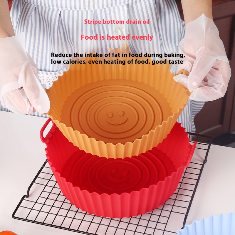 High Temperature Resistance Air Fryer Silicone Tray Household Baking Mold