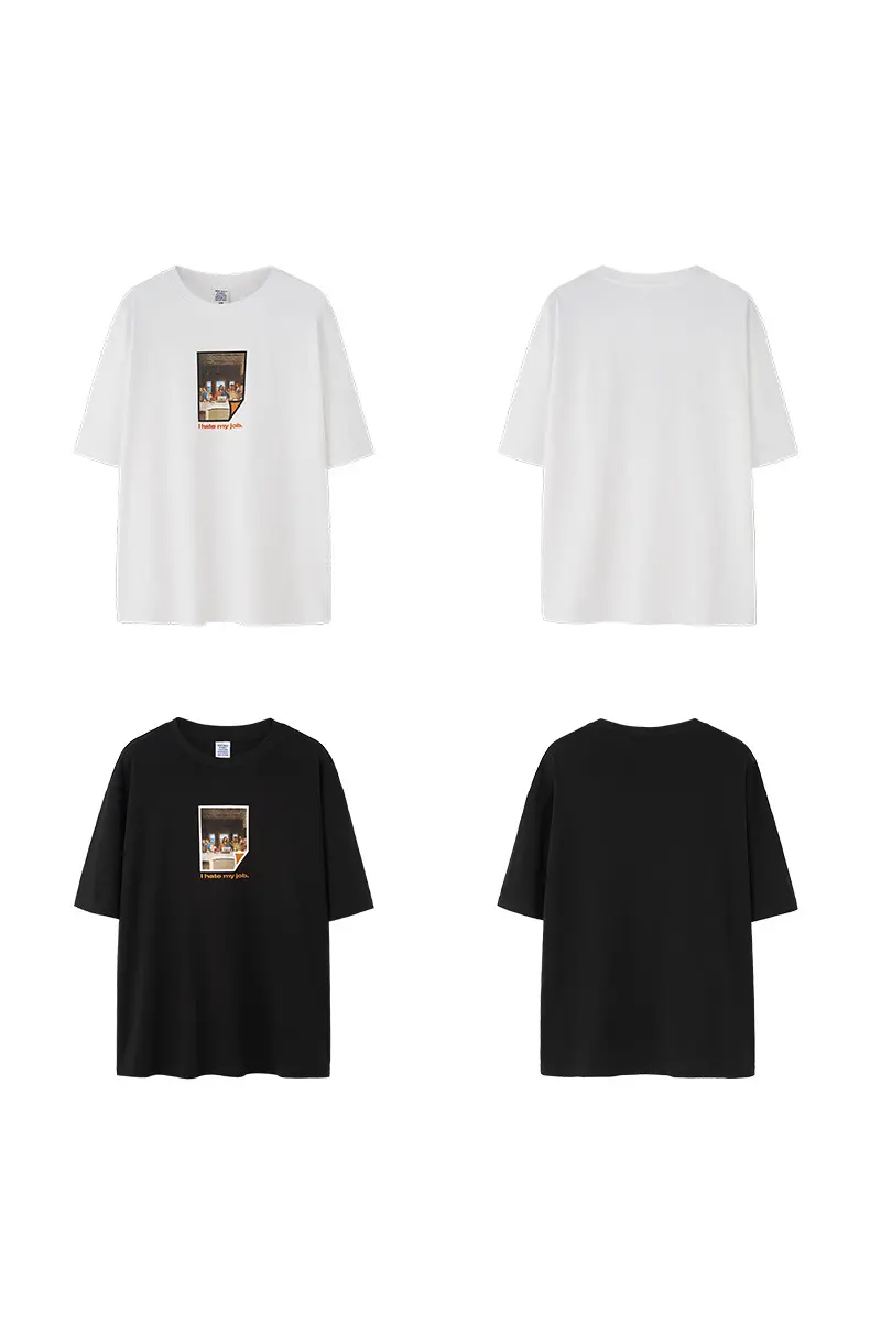 Loose Men's Round Neck Top