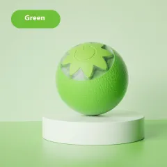 Self-Hi Relieving Stuffy Electric Cat Pets Toy Pet Products - Orange Cat Ball Green - View 1