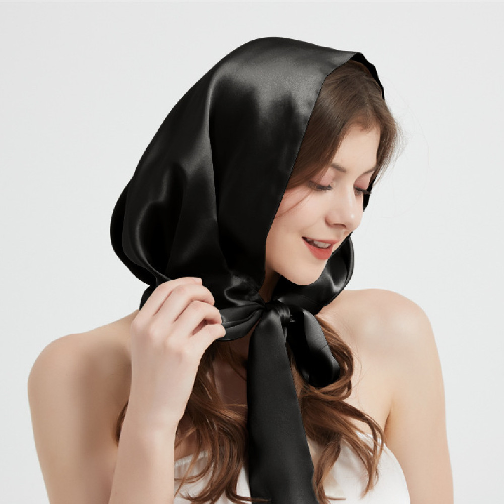 Women's Fashion Personalized Mulberry Silk Hat Towel
