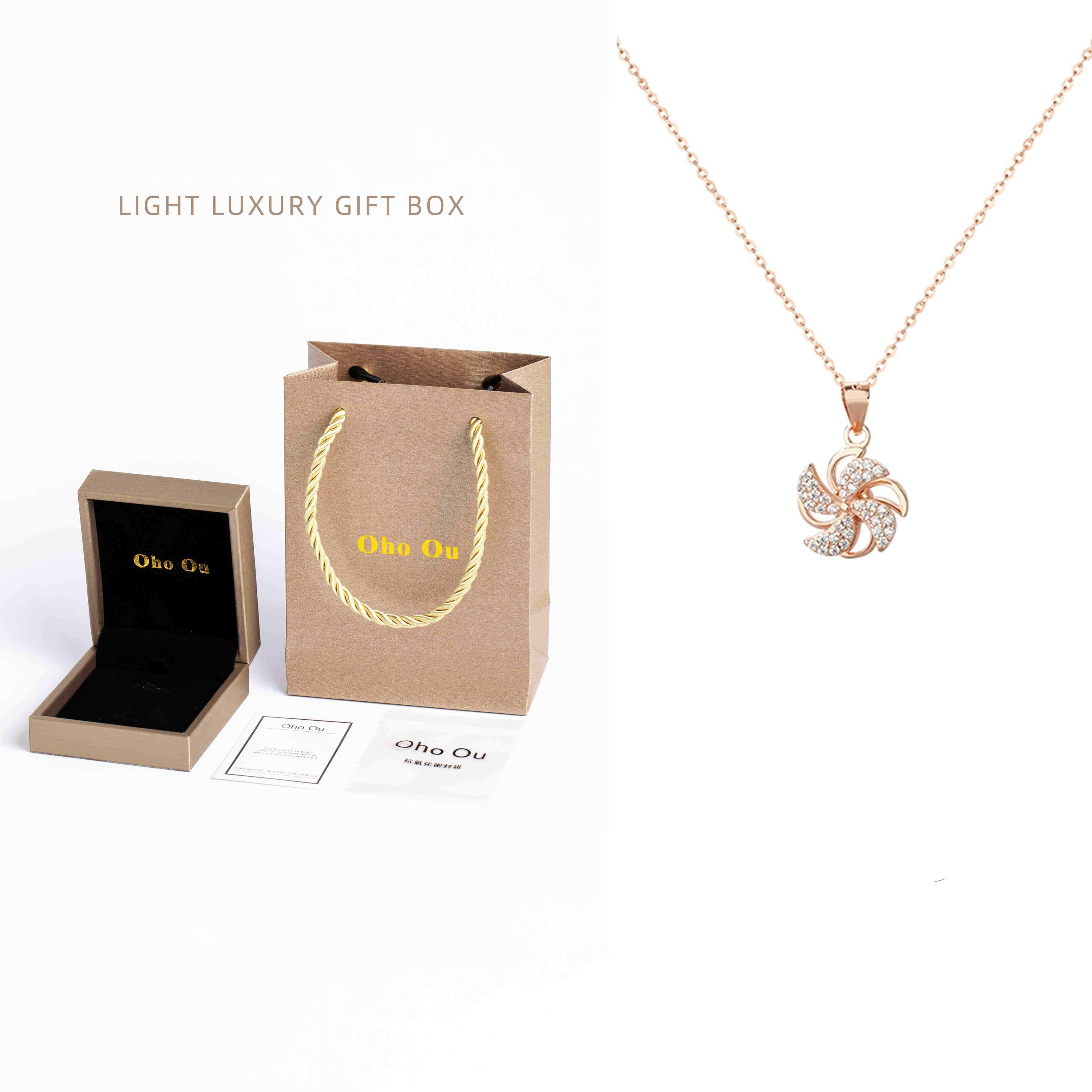Women's Necklace Rotatable Little Windmill Clavicle Chain