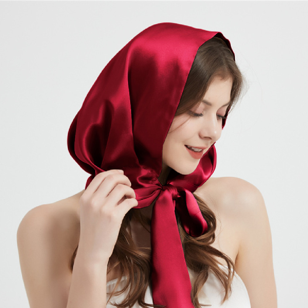 Women's Fashion Personalized Mulberry Silk Hat Towel