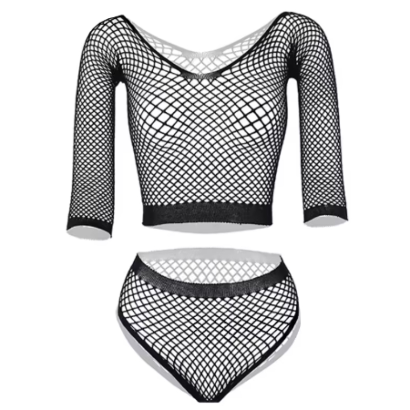 New European And American Style Sexy Underwear Sexy Net Hole Seductive Set