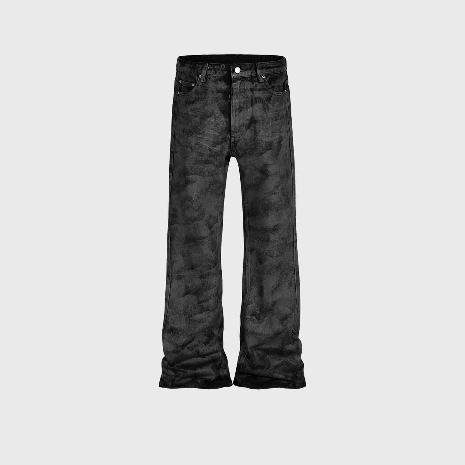 Men's Wide Leg Black Trousers Skinny Jeans