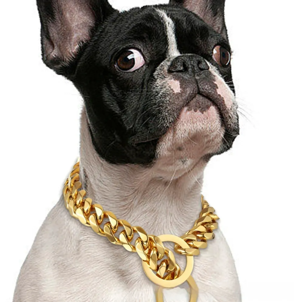 Titanium Steel Metal Hip Hop Pet 15mm