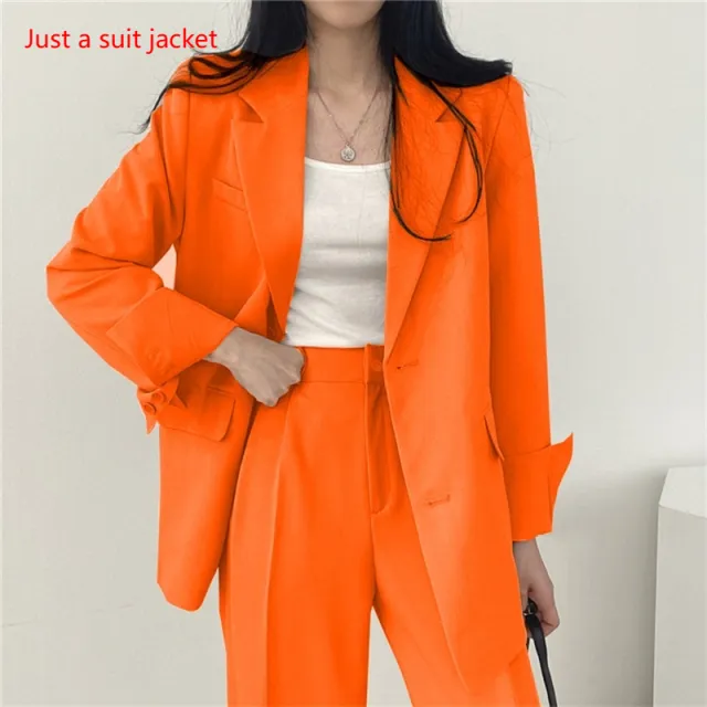 Pink Suit Jacket Spring Autumn Women's Design Sense Niche Orange Red Suit - Shop at LoveMi