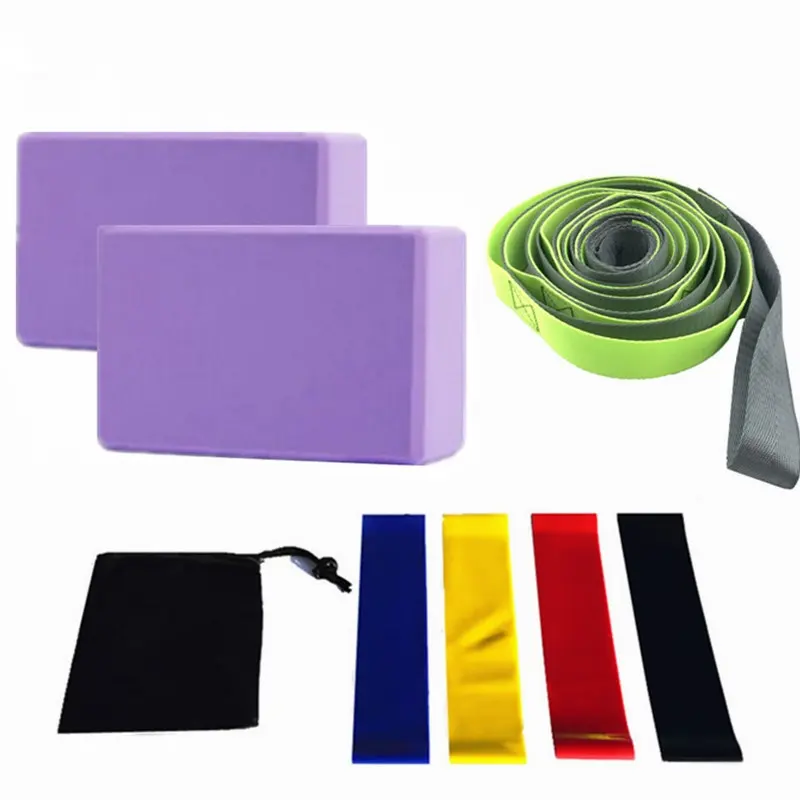 Yoga Block Eight-piece Set Stretch Belt Brick