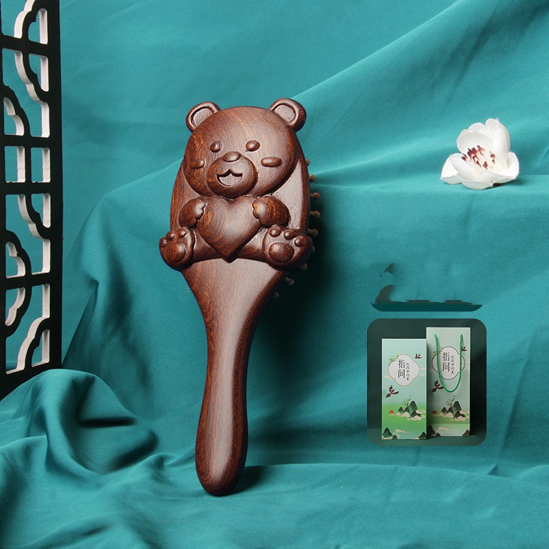 Airbag Massage Comb Large Wooden For Women Only